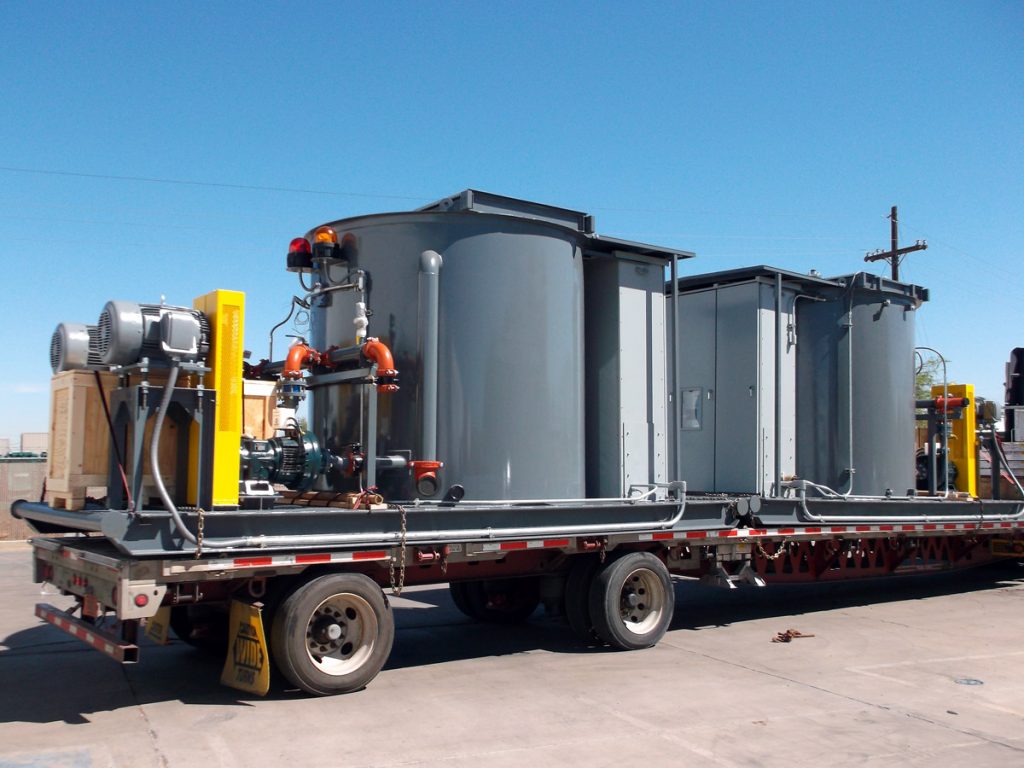 Eagle Mine - Portable pump stations on truck